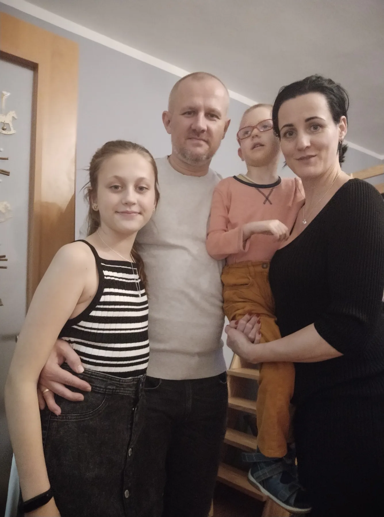 Společné rodinné focení o Vánocích